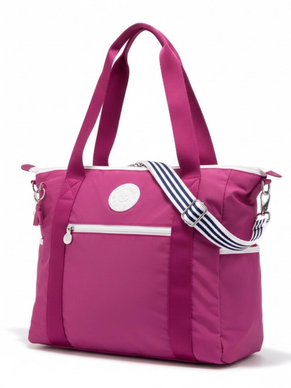 KIPLING JAYLA Large Laptop Tote Bag Purple Wine